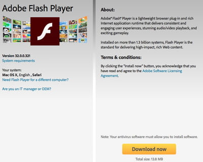 adobe flash player for mac mac file opener